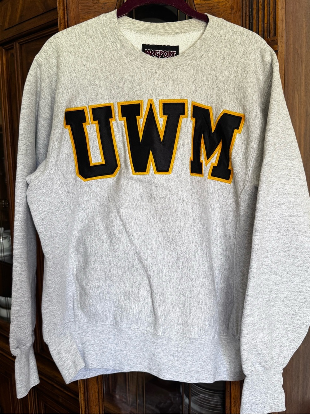 Vintage Jansport Crewneck Sweatshirt with Black & Gold UWM